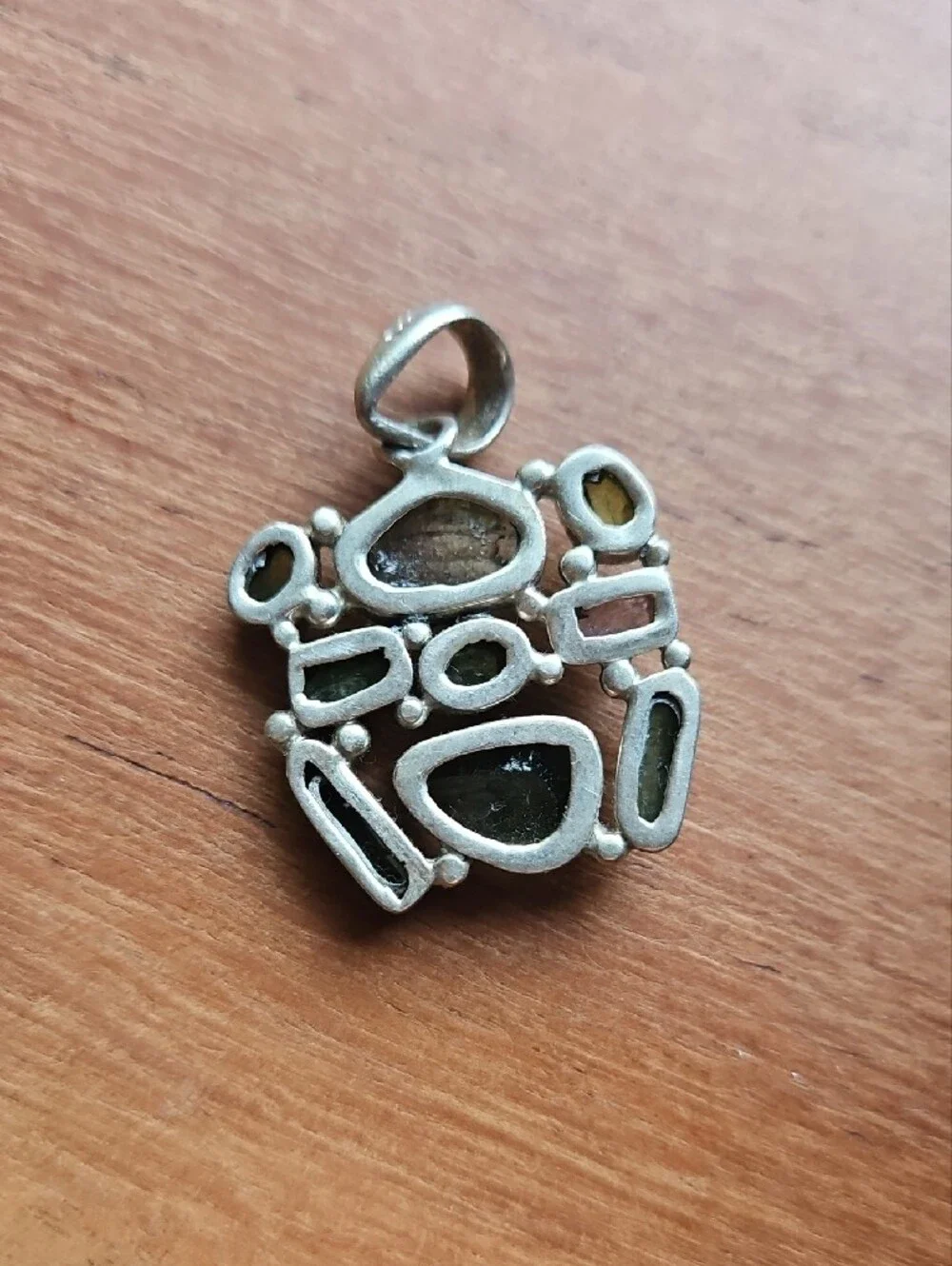 Moldavite Multi-Stone Pendant